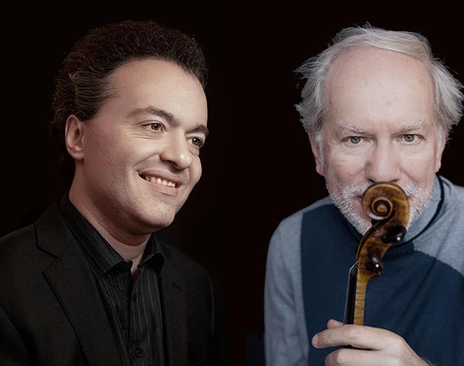 Photo de Evgeny Kissin © Mascia Sergievskaia, Gidon Kremer © Angie Kremer